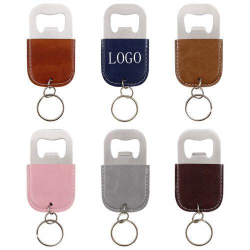 Leather Stainless Steel Bottle Opener