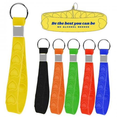 Silicone Fidget Bracelet Push Pop Bubble Wristband Key Chain