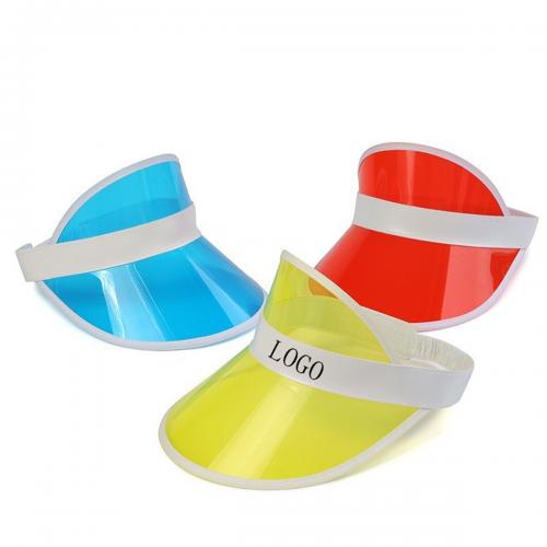 Pvc Clear Sun Visor Hat Uv Protection Face Shield Cap