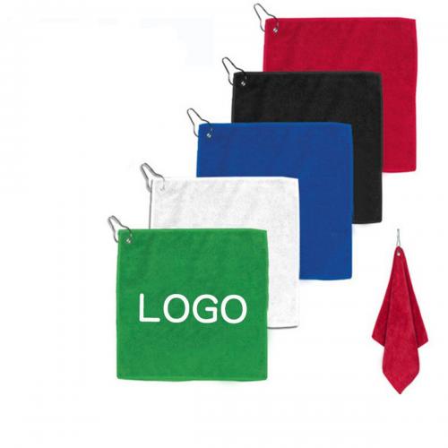 Microfiber Golf Cleaning Towel w/Carabiner Clip